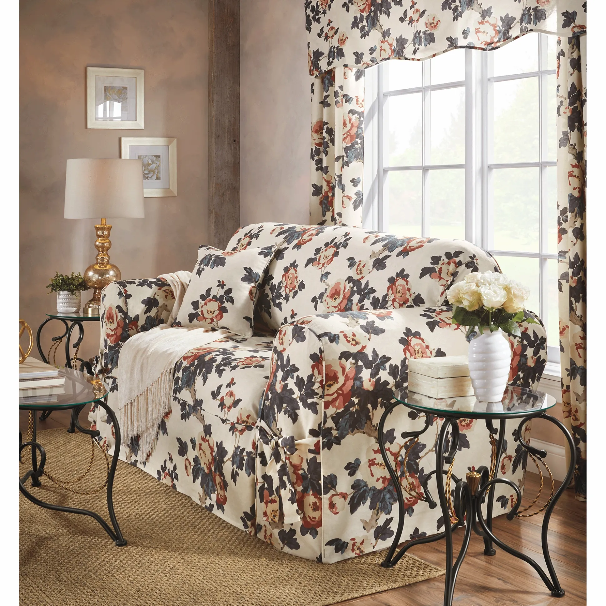 Fall Floral Pillow Cover
