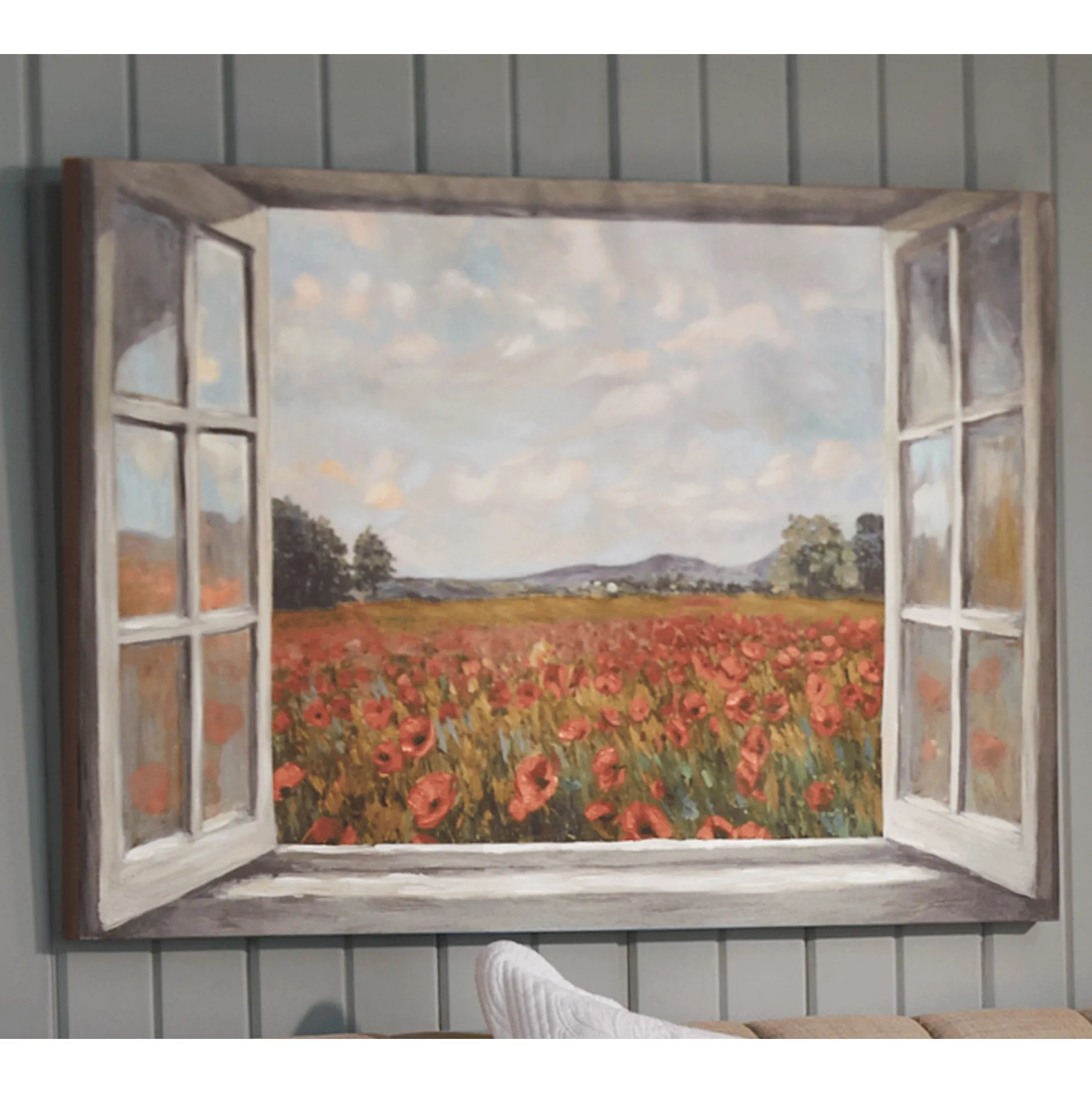 Fall Flower Field Painting