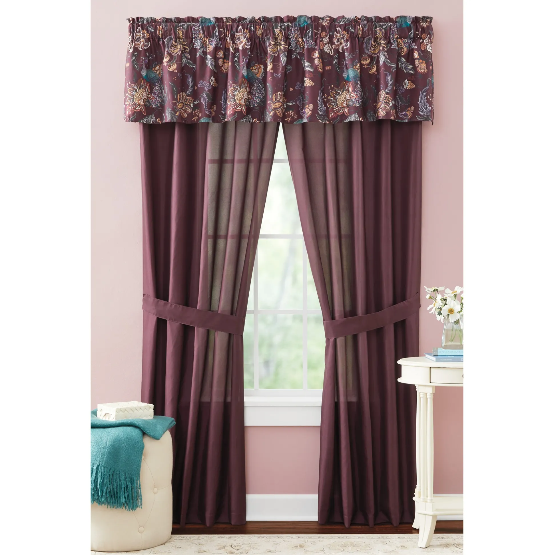 Fall Peacock Panel Pair