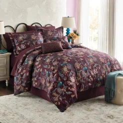 Fall Peacock 10-Piece Comforter Set