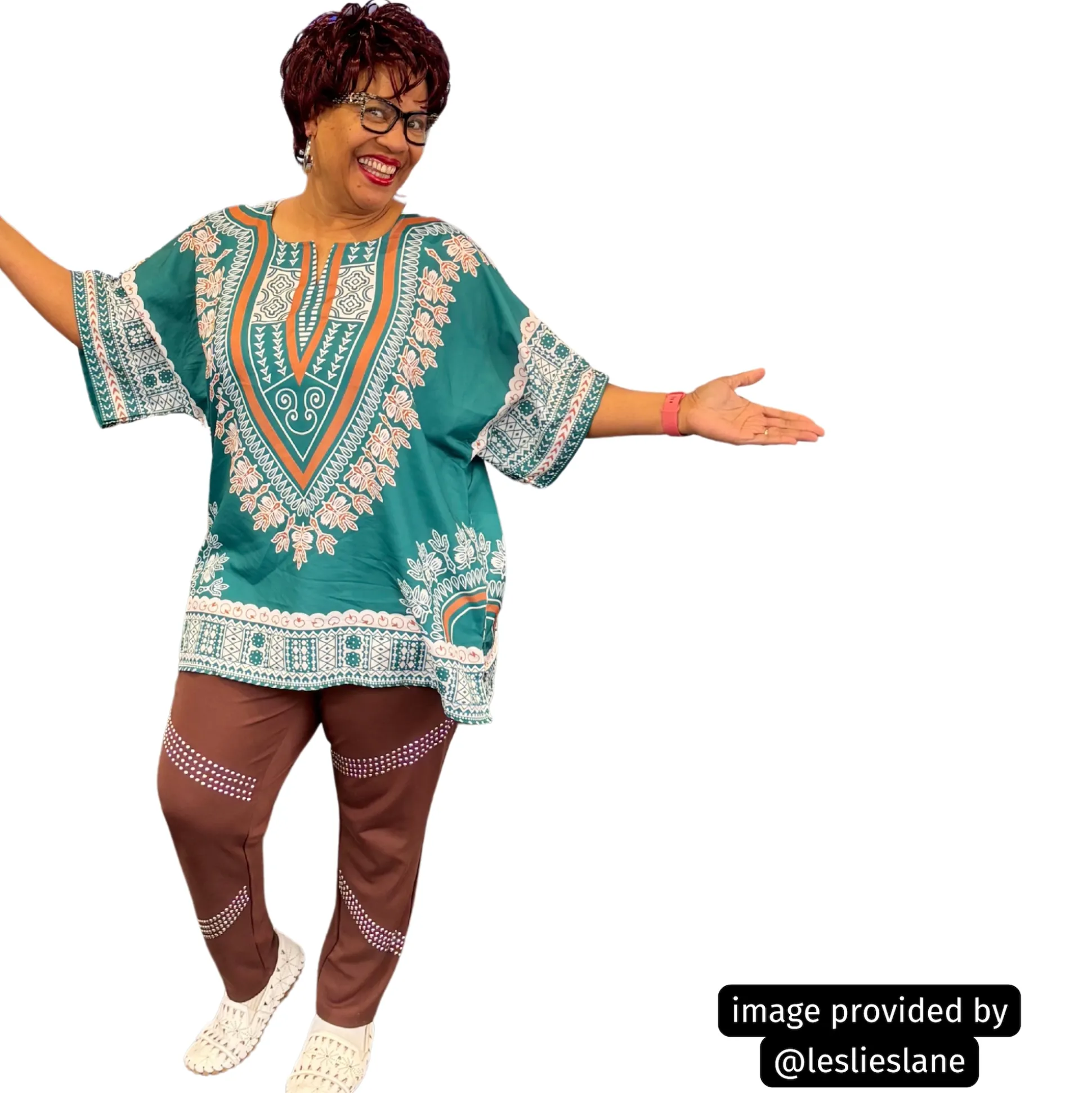 Family Cultural-Print Dashiki Tunic in Unisex Sizes