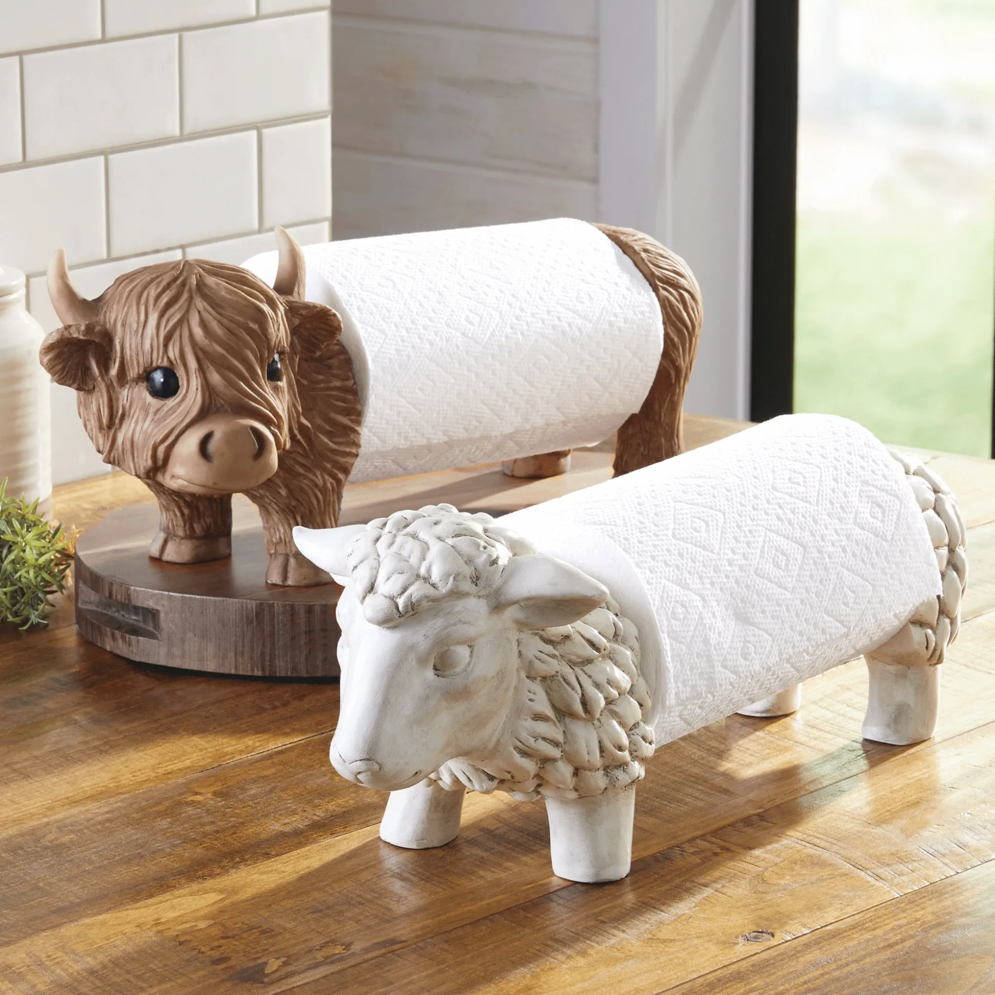 Farm Animal Paper Towel Holder