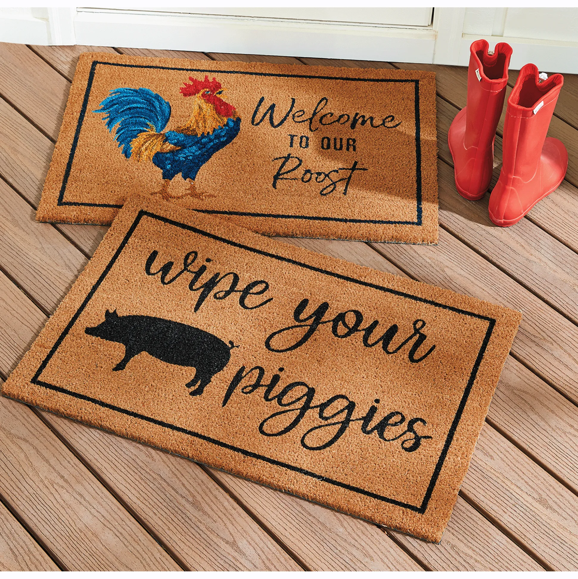 Farmhouse Friends Coir Mat