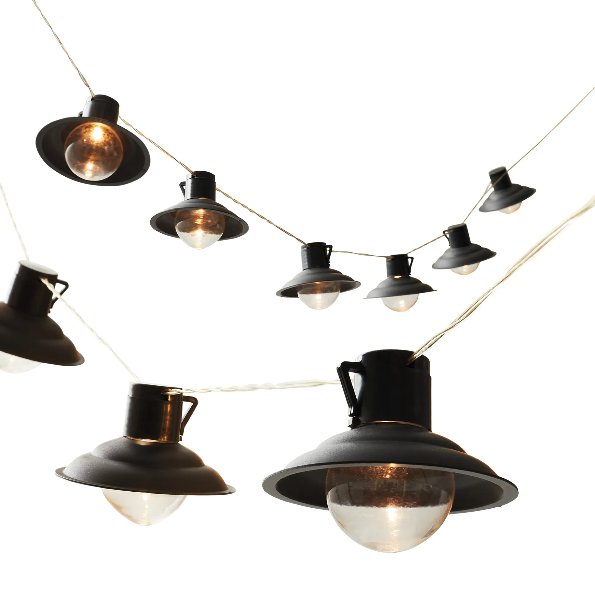Farmhouse Solar String Light - 10 LED Outdoor Lanterns