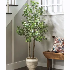 Faux Eucalyptus Tree in Pot