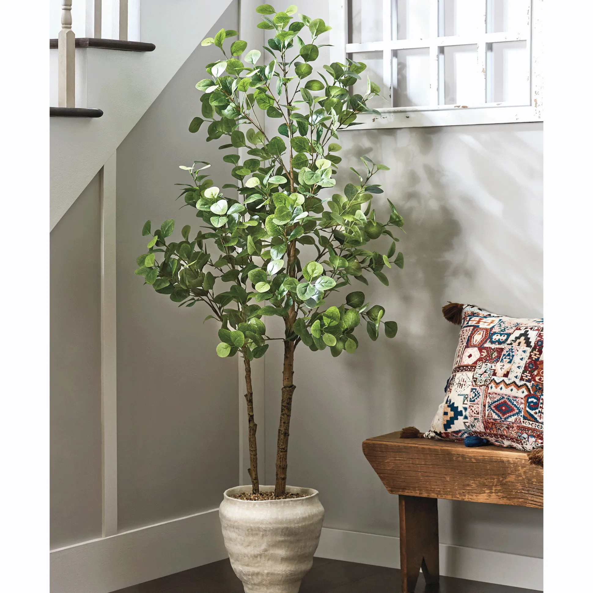 Faux Eucalyptus Tree in Pot