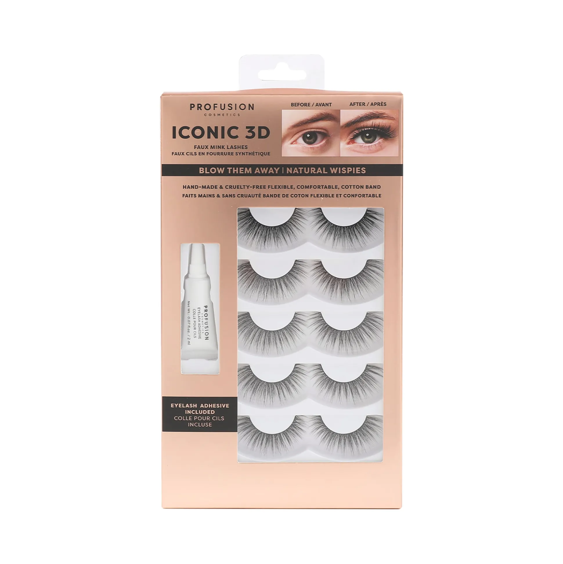 Faux Eyelash & Adhesive Set
