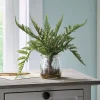 Faux Fern in Glass Jar