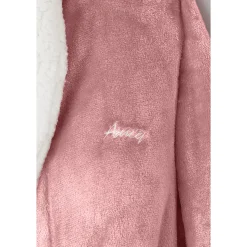 Faux-Sherpa Trim Unisex Robe