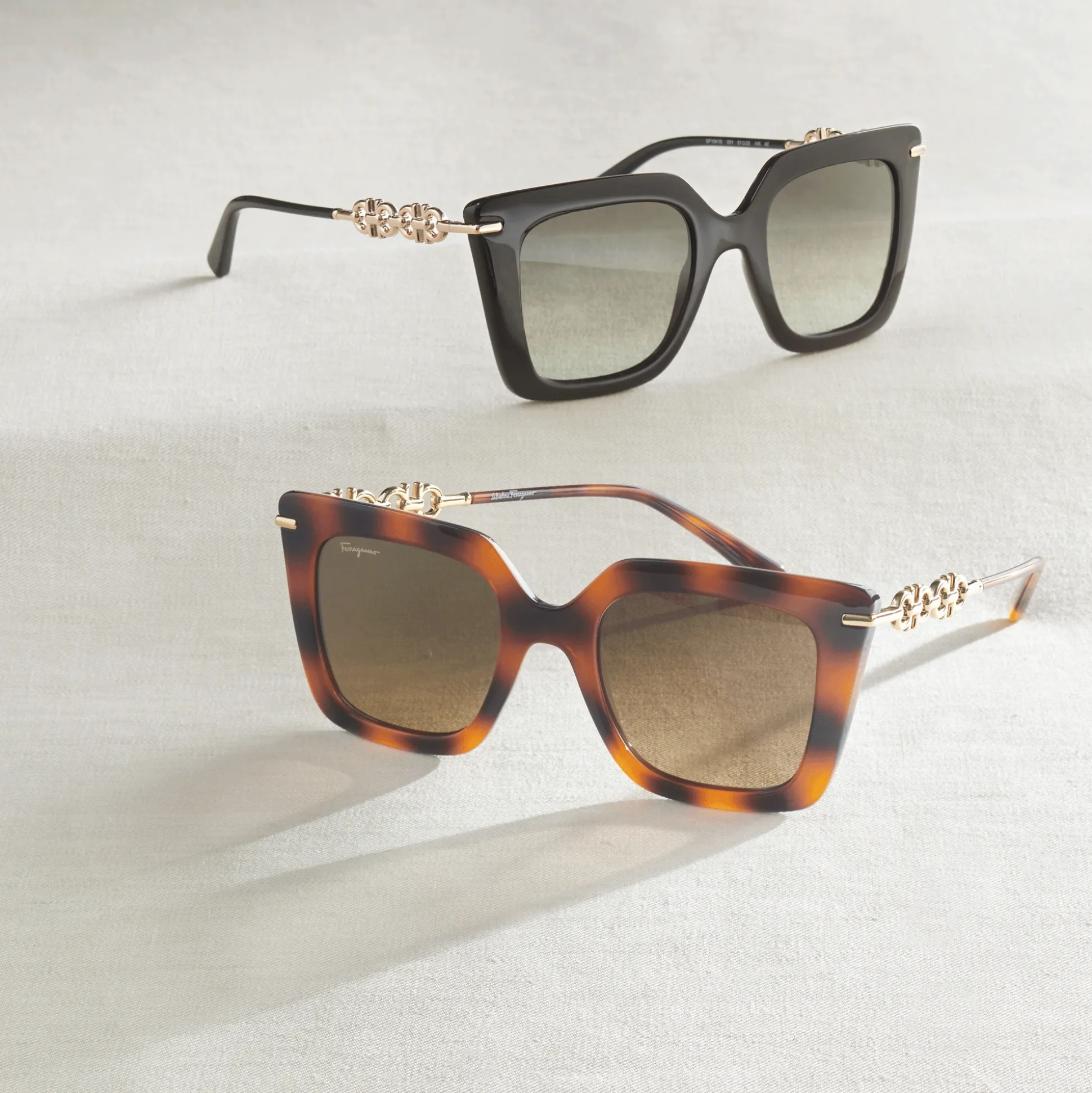 Ferragamo Square-Rim Sunglasses