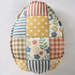 Figural Quilted Egg Pillow