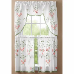 Floral Café Curtain Set