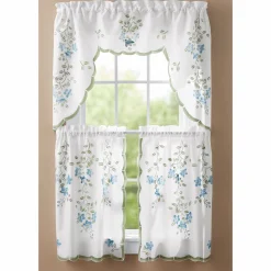 Floral Café Curtain Set