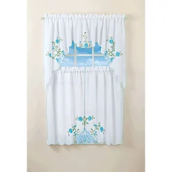 Floral Embroidered Curtain