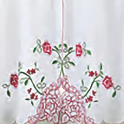 Floral Embroidered Curtain