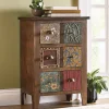 Flora Multicolored 3-Drawer Cabinet