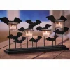 Flying Bats Metal Votive Centerpiece with 4 Glass Holders
