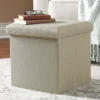 Folding Storage Ottoman