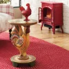 Folk-Art Style Rooster Accent Table