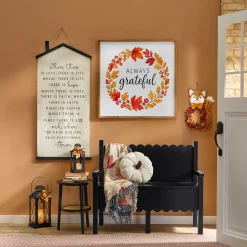 Fox Wood Curl Wall Wreath Hanging