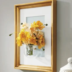 Framed Bud Vase with Floral