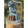 Frog with Harp Wind Chime