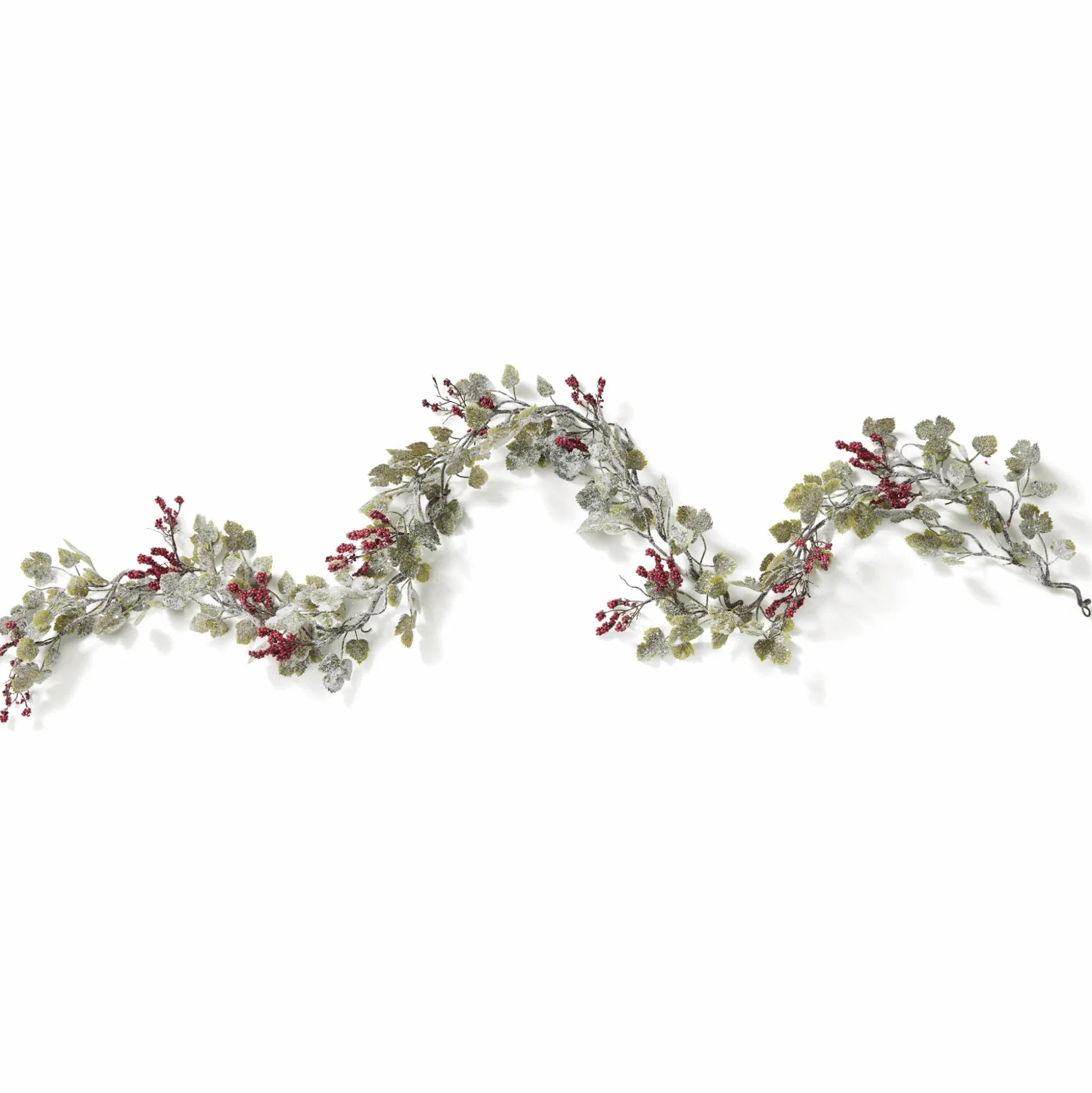 Frosted Mini Grape Leaf Garland