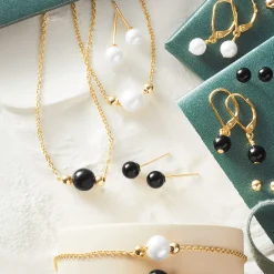 Gemstone Bead Necklace, Bracelet & Earring Set