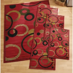 Geo Rings Rug Set