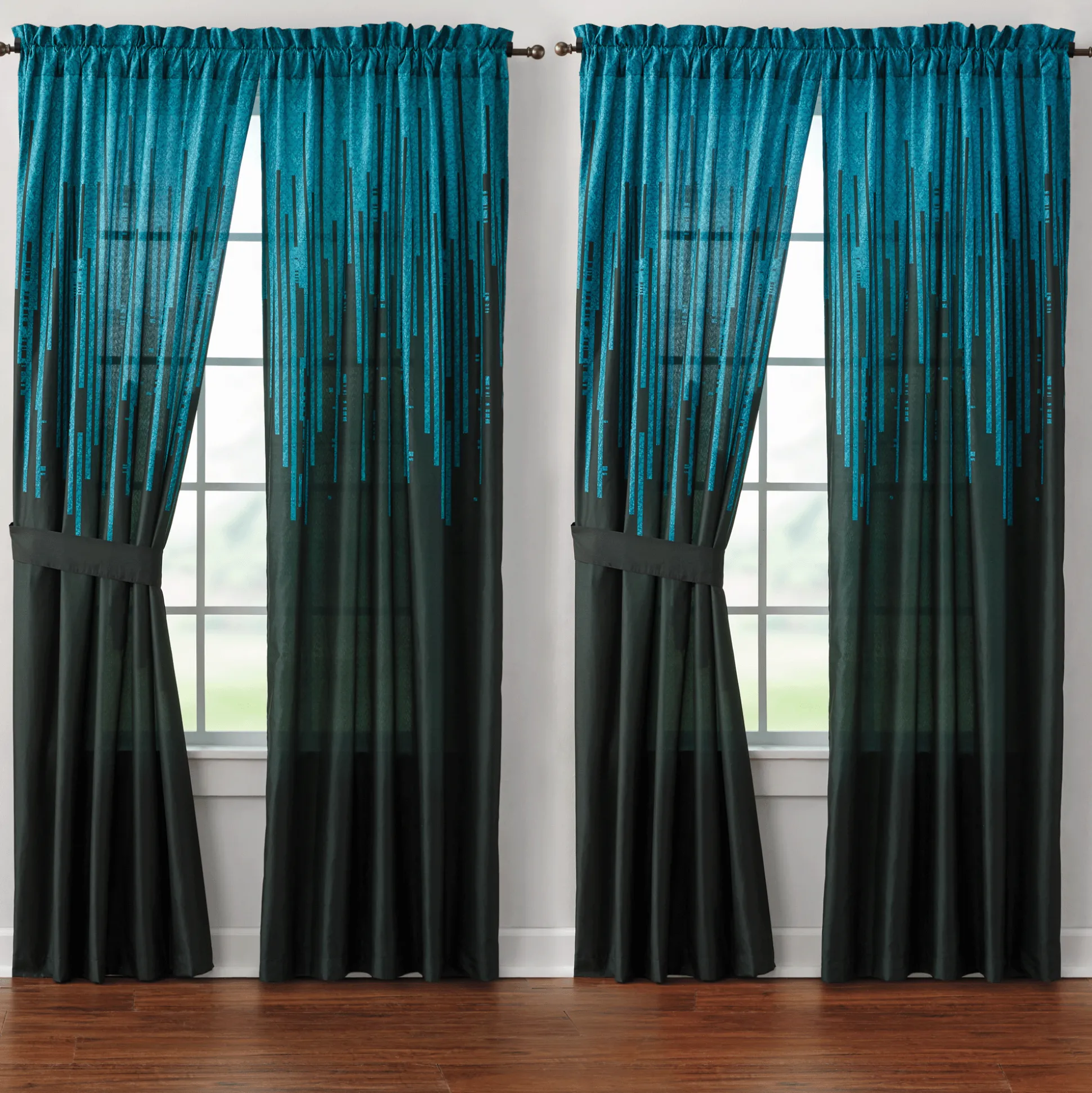 Gilda 30-Piece Complete Comforter and Curtain Set with 2 Coordinating Sheet Sets