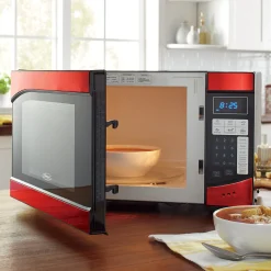 Ginny's .9 Cu. Ft. Metallic Microwave