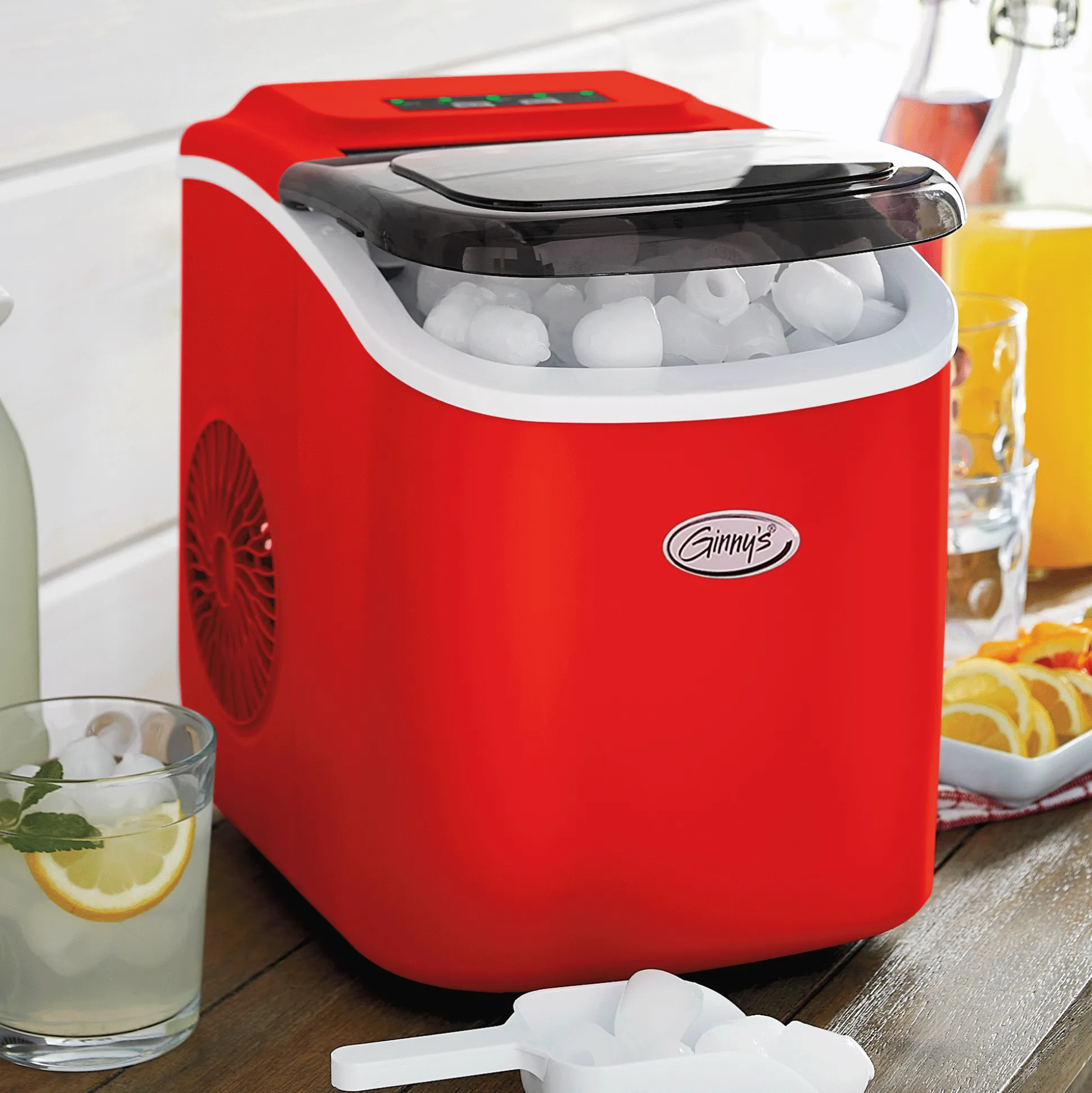 Ginny’s Personalized Countertop Ice Maker with Adjustable Ice Size
