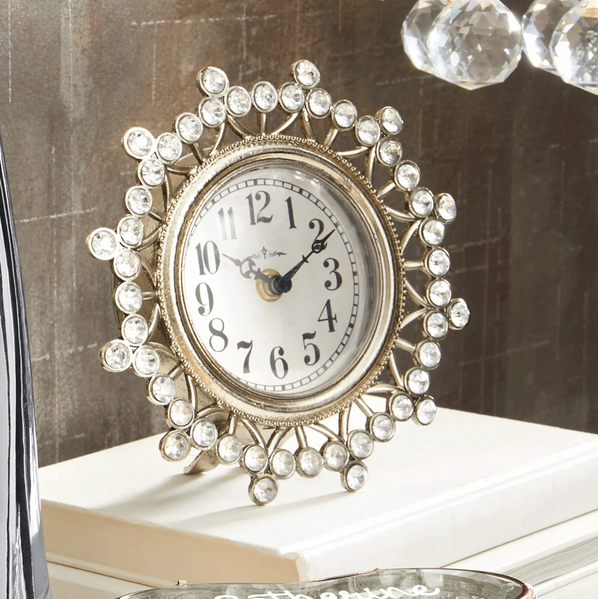 Glam Romantic Table Clock
