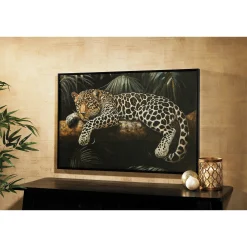 Gold Foil Big Cat Wall Art