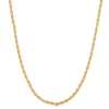 Gold 2.1mm Rope Chain Necklace