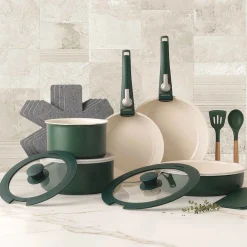 Gotham Steel 18-Piece Detachable Handle Cookware Set