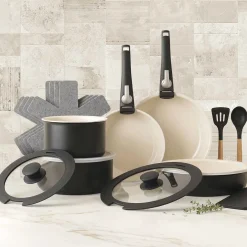 Gotham Steel 18-Piece Detachable Handle Cookware Set