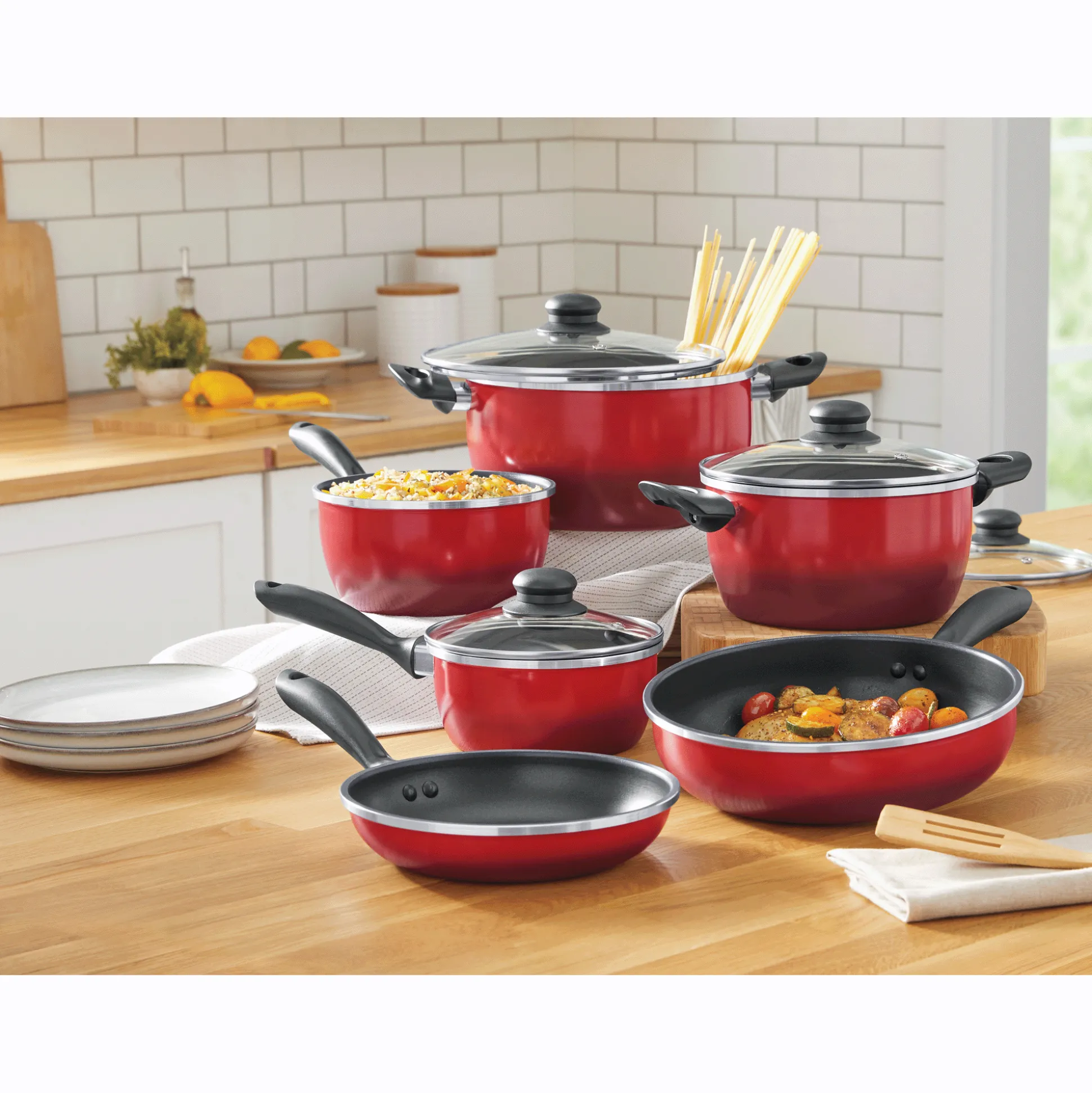 Gradient 10-Piece Aluminum Cookware Set