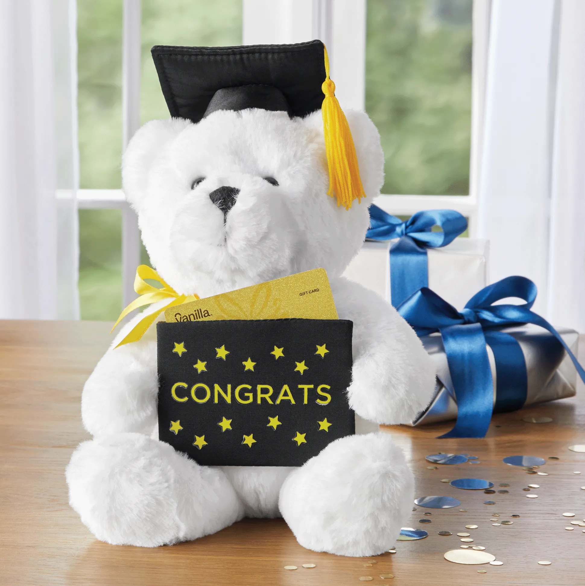 Graduation Musical Gift Card Holder Bear