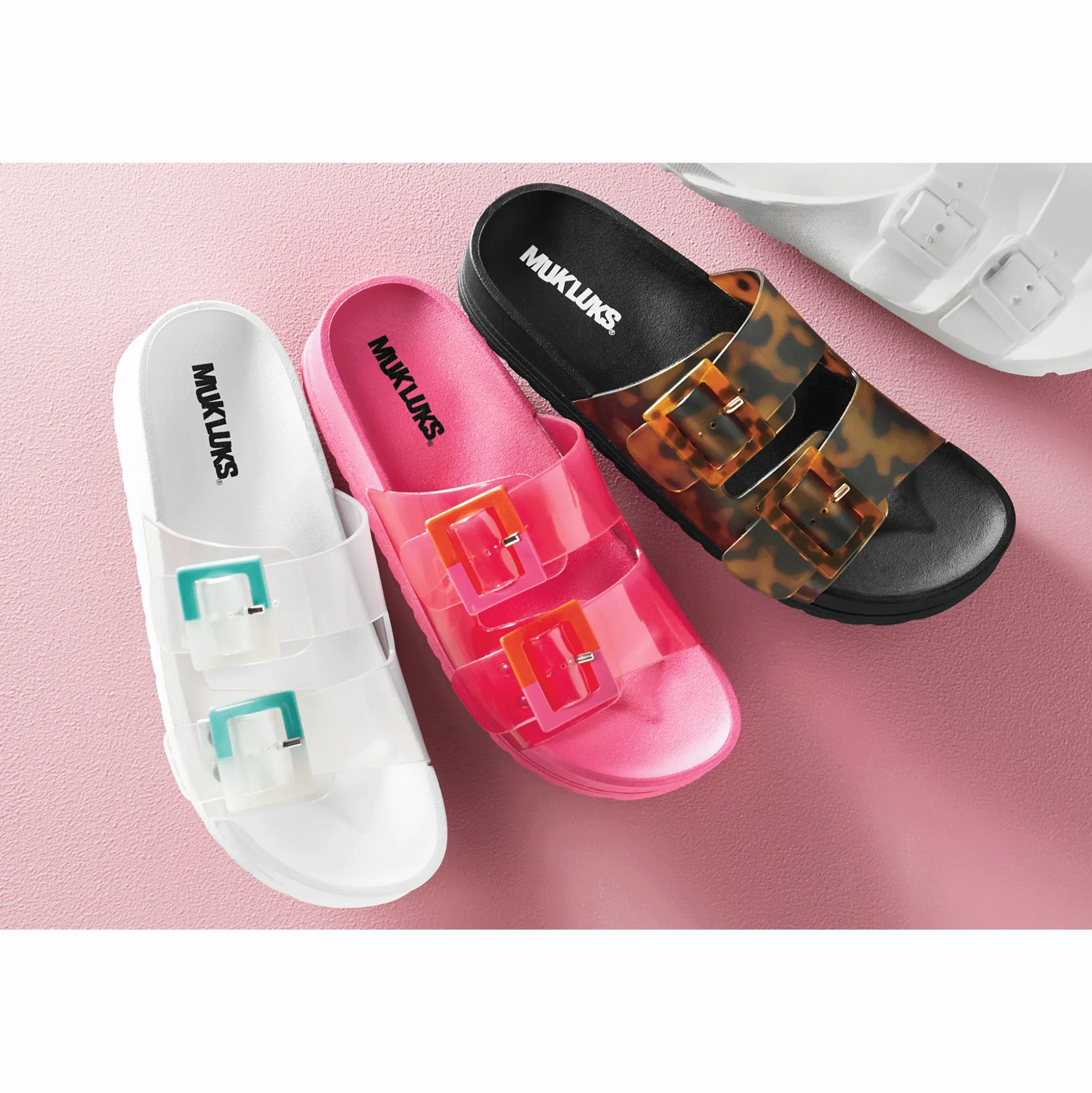 Grand Cayman Jelly Slide with See-Through Straps