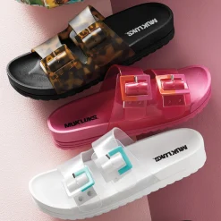 Grand Cayman Jelly Slide with See-Through Straps