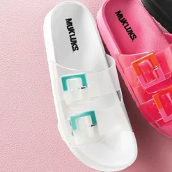 Grand Cayman Jelly Slide with See-Through Straps