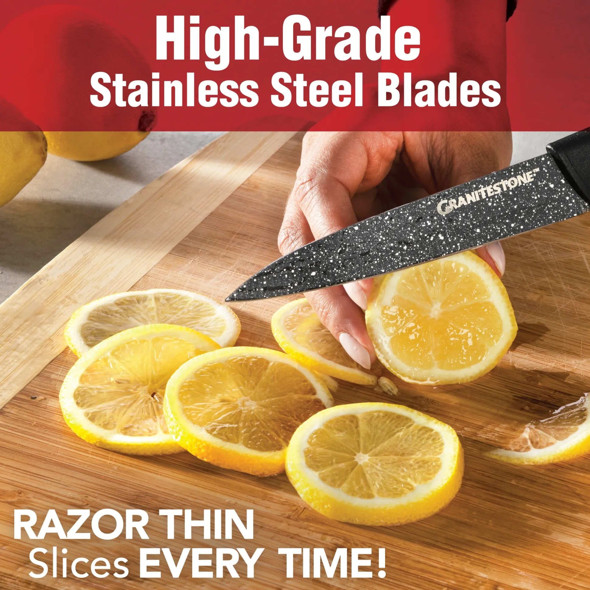 Granitestone Nutriblade 6-Piece Knife Set