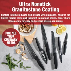 Granitestone Nutriblade 6-Piece Knife Set