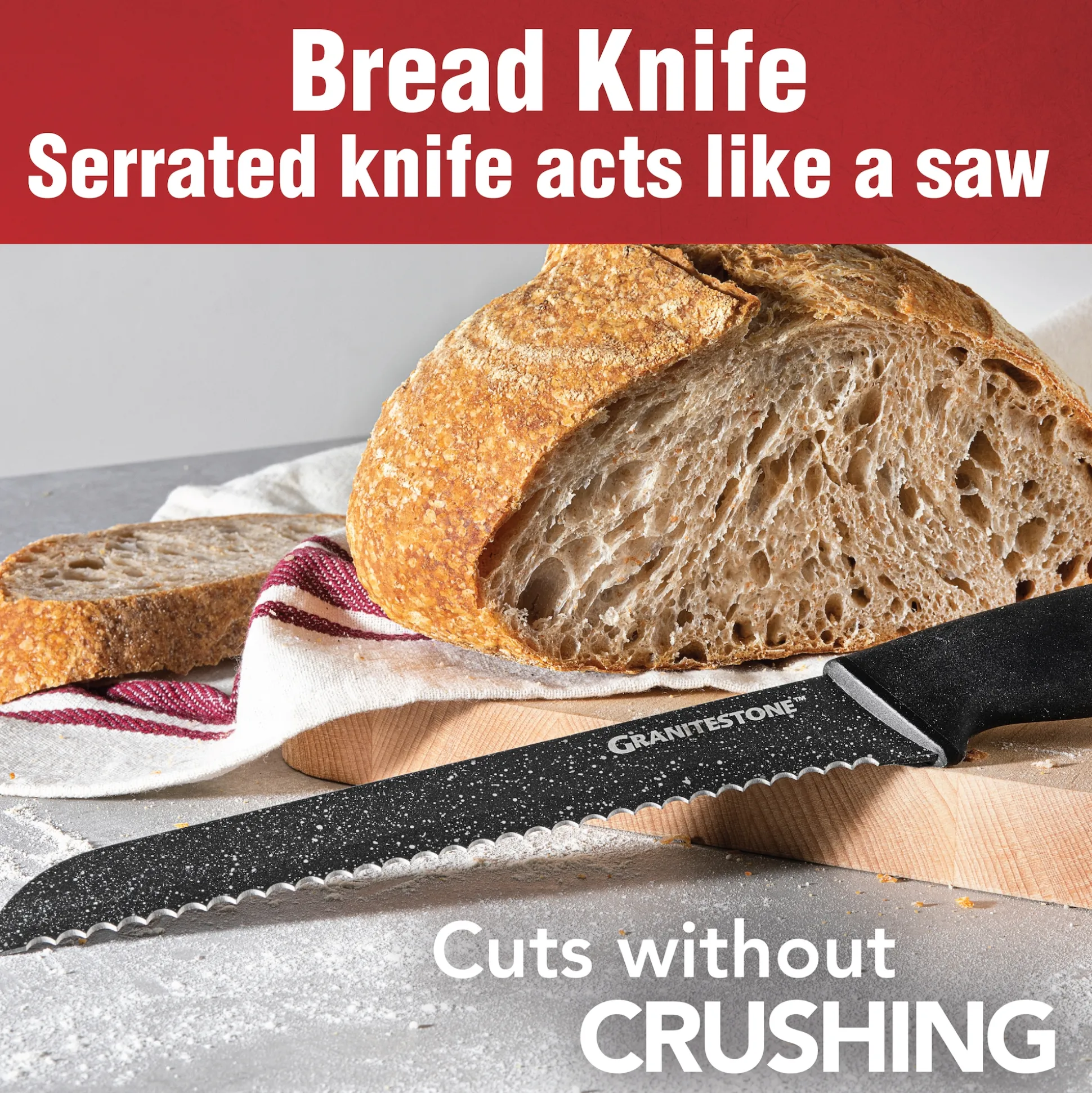 Granitestone Nutriblade 6-Piece Knife Set