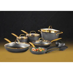Granitestone 14-Piece Armor Max Hard-Anodized Cookware Set