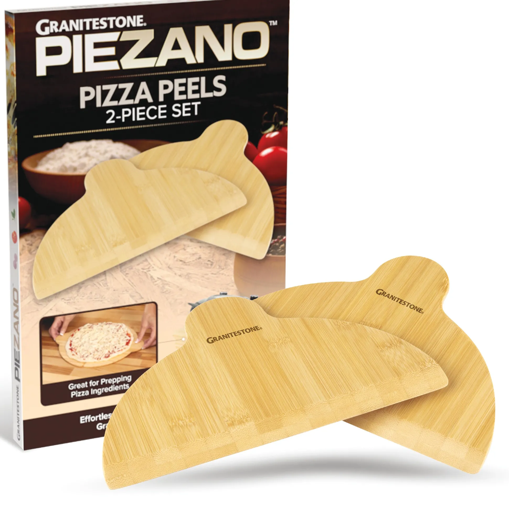 Granitestone Piezano Set of 2 Pizza Peels