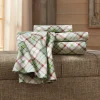 Green Plaid Flannel Sheet Set