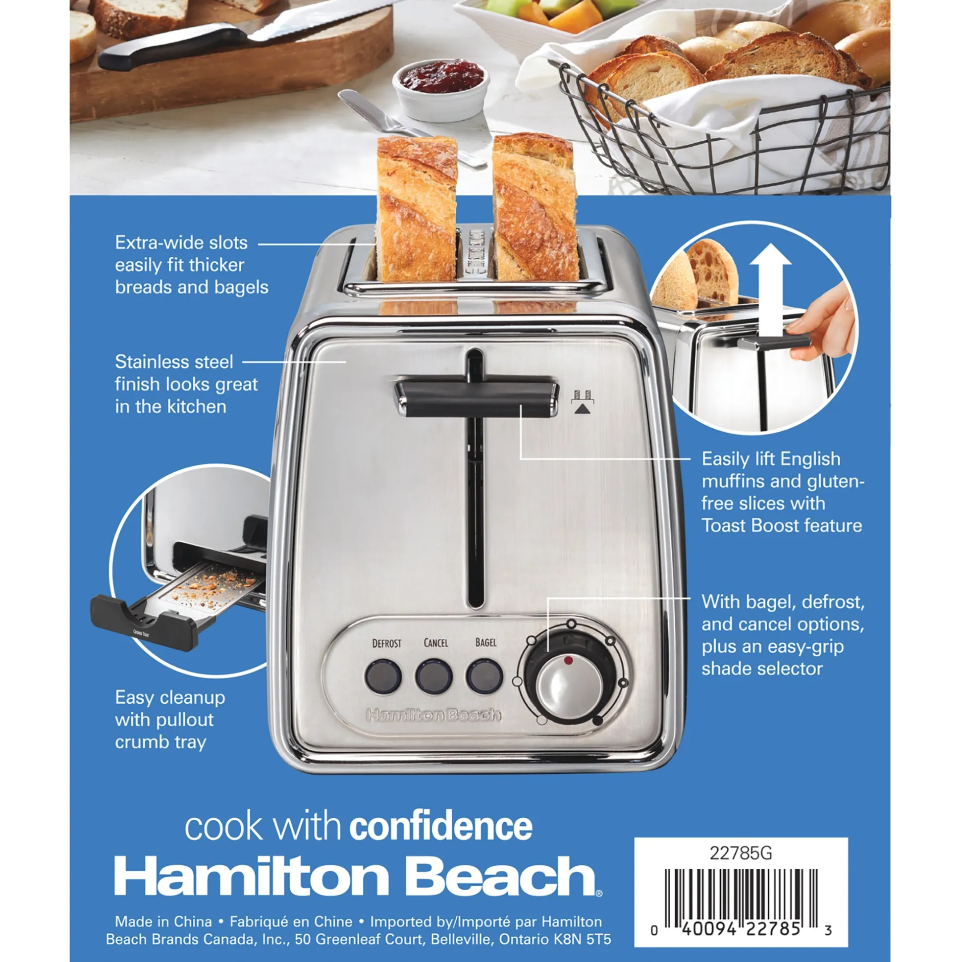 Hamilton Beach Modern Chrome 2-Slice Toaster