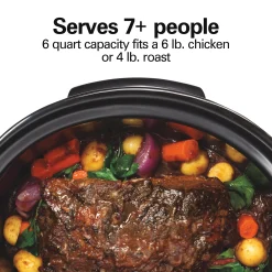 Hamilton Beach 6-Quart Programmable Defrost Slow Cooker
